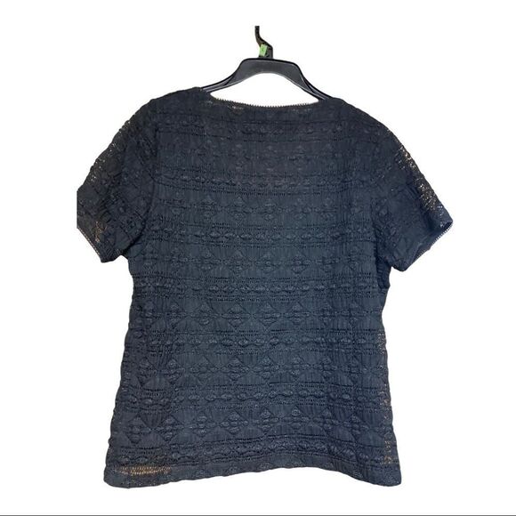 EAST‎ 5th, women’s lace top, black, XL, fully lined - Picture 2 of 8